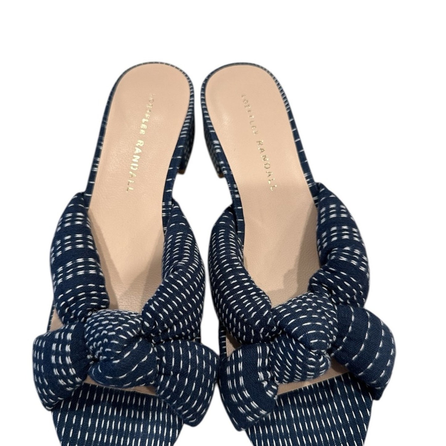 Loeffler Randall Women's Emilia Pleated Bow Sandals Size 7B