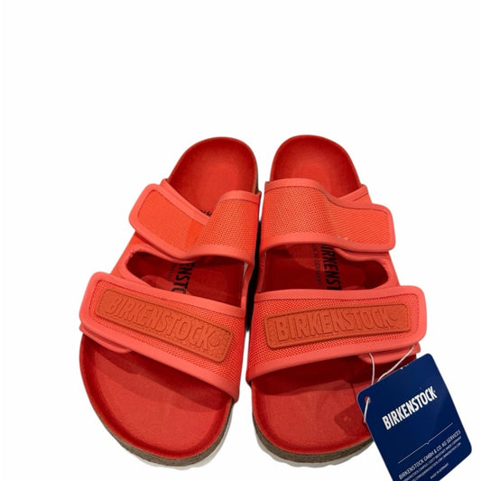 Birkenstock Delft Coral Double Strap Microfiber Sandals Size EU Woman 35