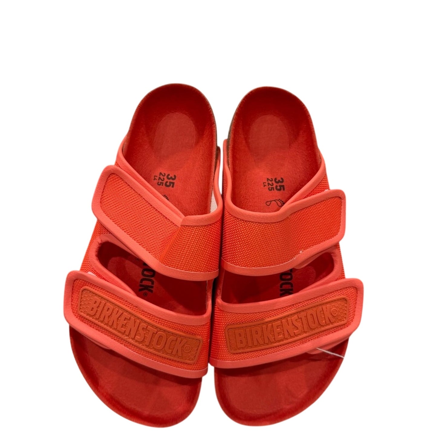Birkenstock Delft Coral Double Strap Microfiber Sandals Size EU Woman 35