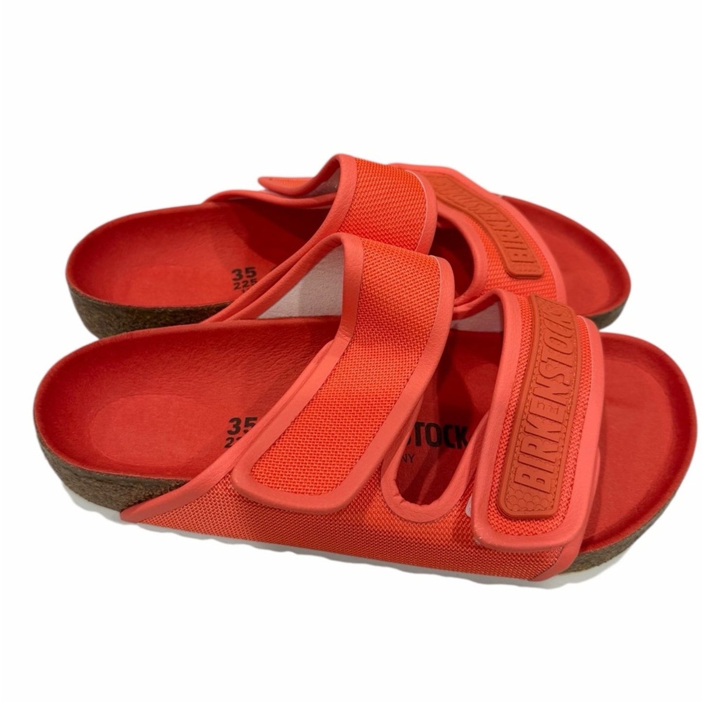 Birkenstock Delft Coral Double Strap Microfiber Sandals Size EU Woman 35