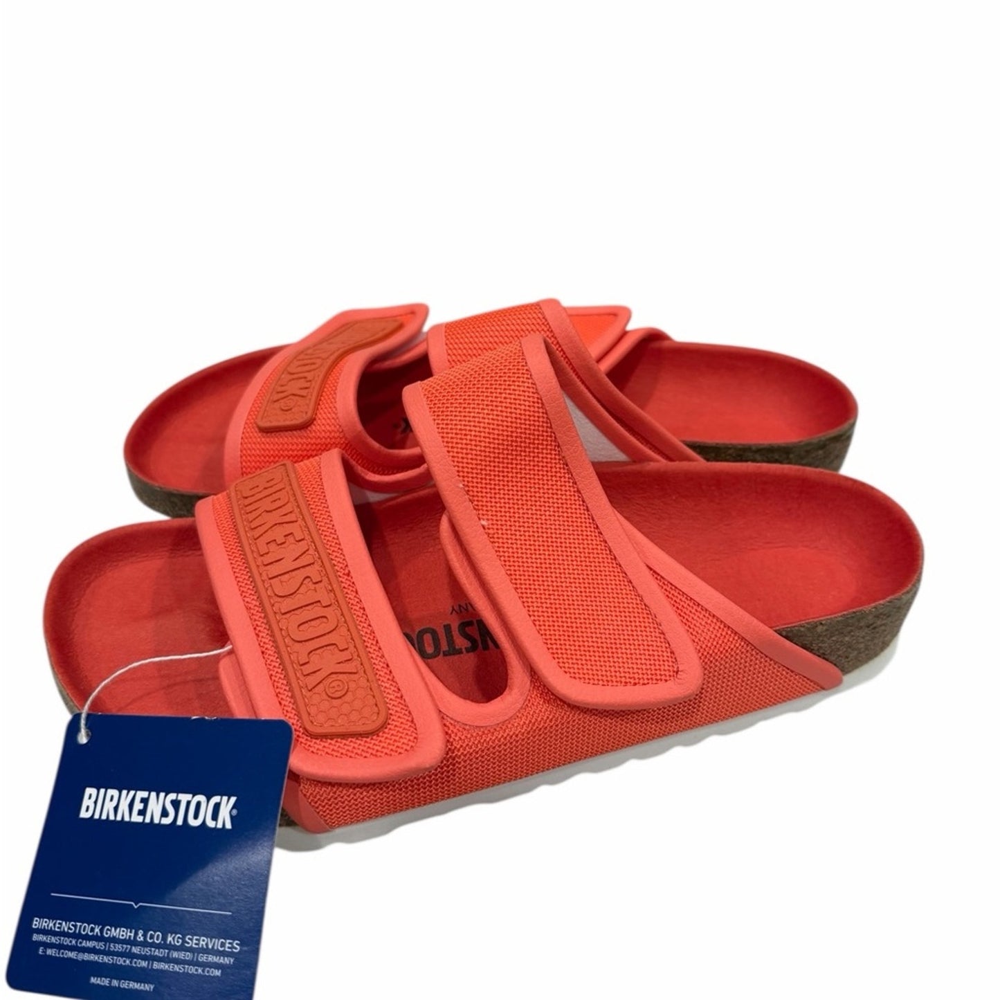Birkenstock Delft Coral Double Strap Microfiber Sandals Size EU Woman 35