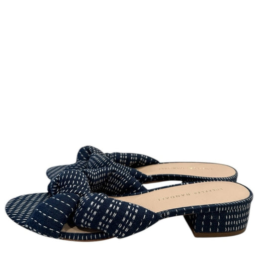 Loeffler Randall Women's Emilia Pleated Bow Sandals Size 7B