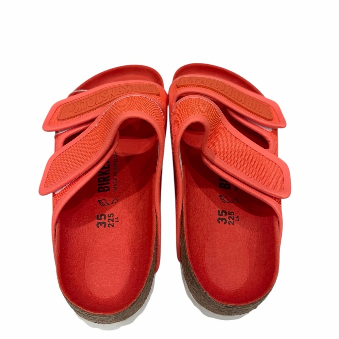 Birkenstock Delft Coral Double Strap Microfiber Sandals Size EU Woman 35